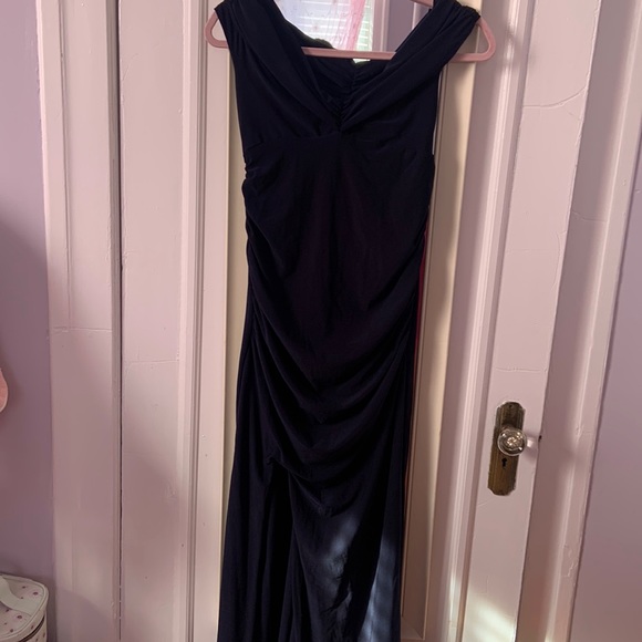 Club London maternity dress color navy blue size 6 - Picture 1 of 3